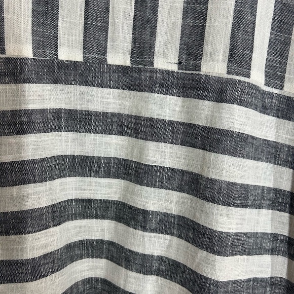 Anthropologie Eva Franco Oversized Striped Linen Blend Blazer Jacket Size SP - Picture 2 of 14